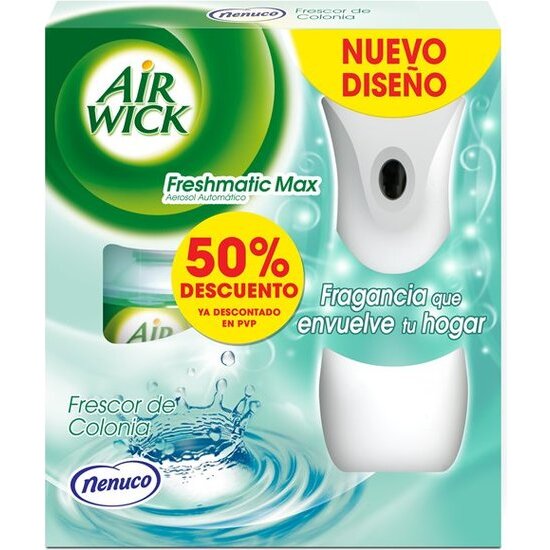 AIR WICK FRESH MATIC FRESCOR NENUCO +APARATO + 2 PILAS image 0