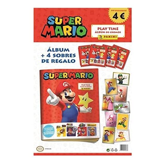 STARTER PACK SUPER MARIO ALBUM+4SOB image 0